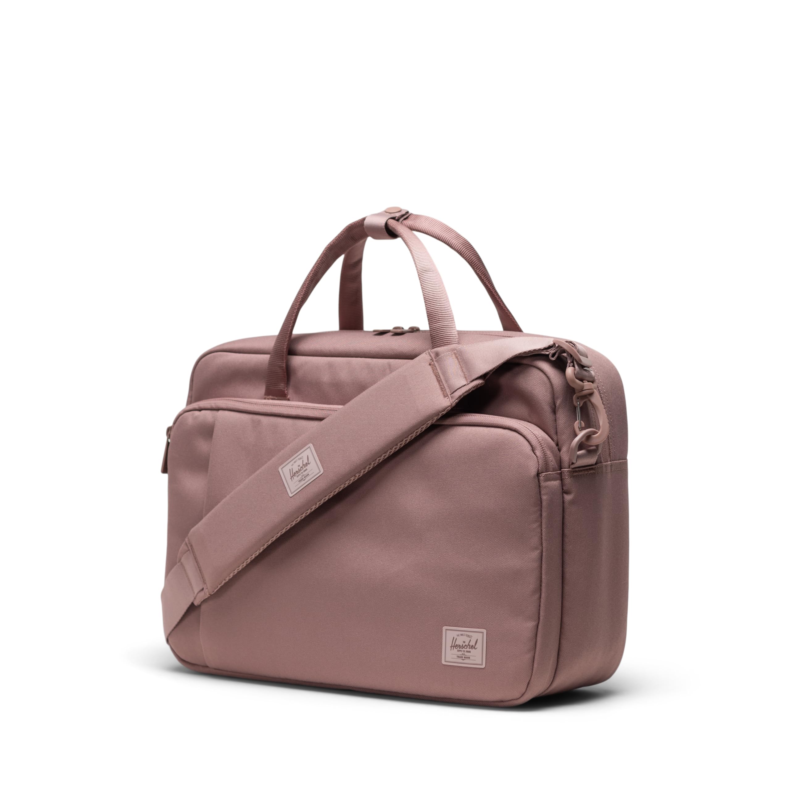 Herschel Gibson Messenger Tech Laptop Bag - Ash Rose Tonal Crossbody Bag for Work, School & Travel | Water-Resistant & Durable Design
