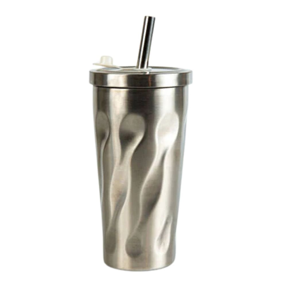 Let's Go Nature'al 450ml Insulated Smoothie Cup with Straw - Perfect for Smoothies, Juices & Cold Drinks On The Go