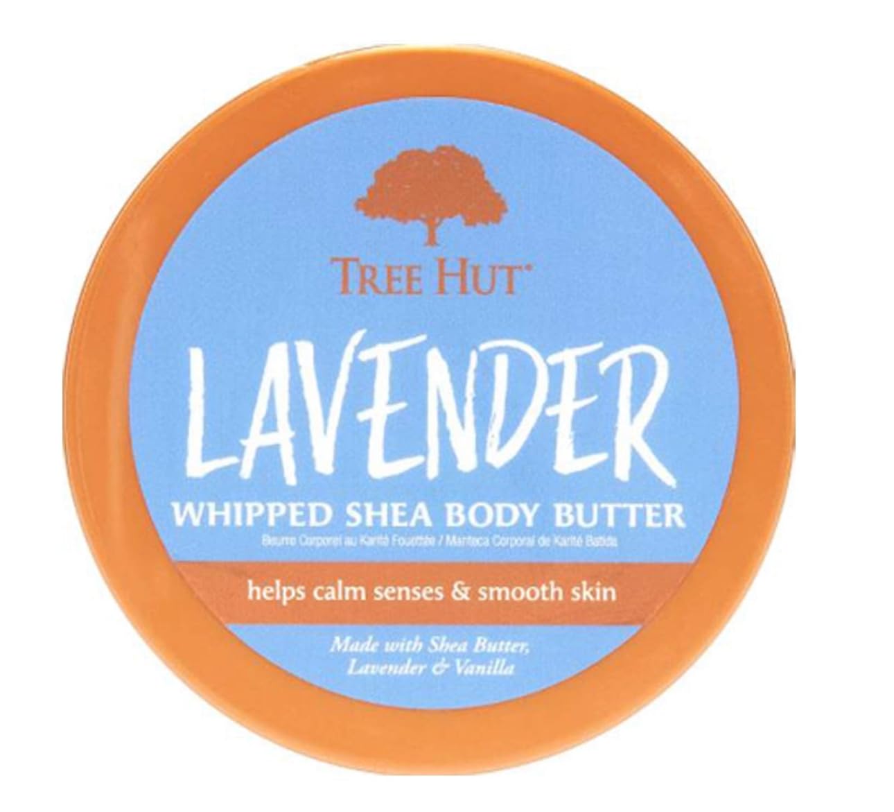Tree Hut Lavender Whipped Shea Body Butter - Ultra Moisturizing & Nourishing for Dry Skin - 100% Natural Ingredients - Perfect for Daily Hydration & Relaxation After Shower or Before Bed