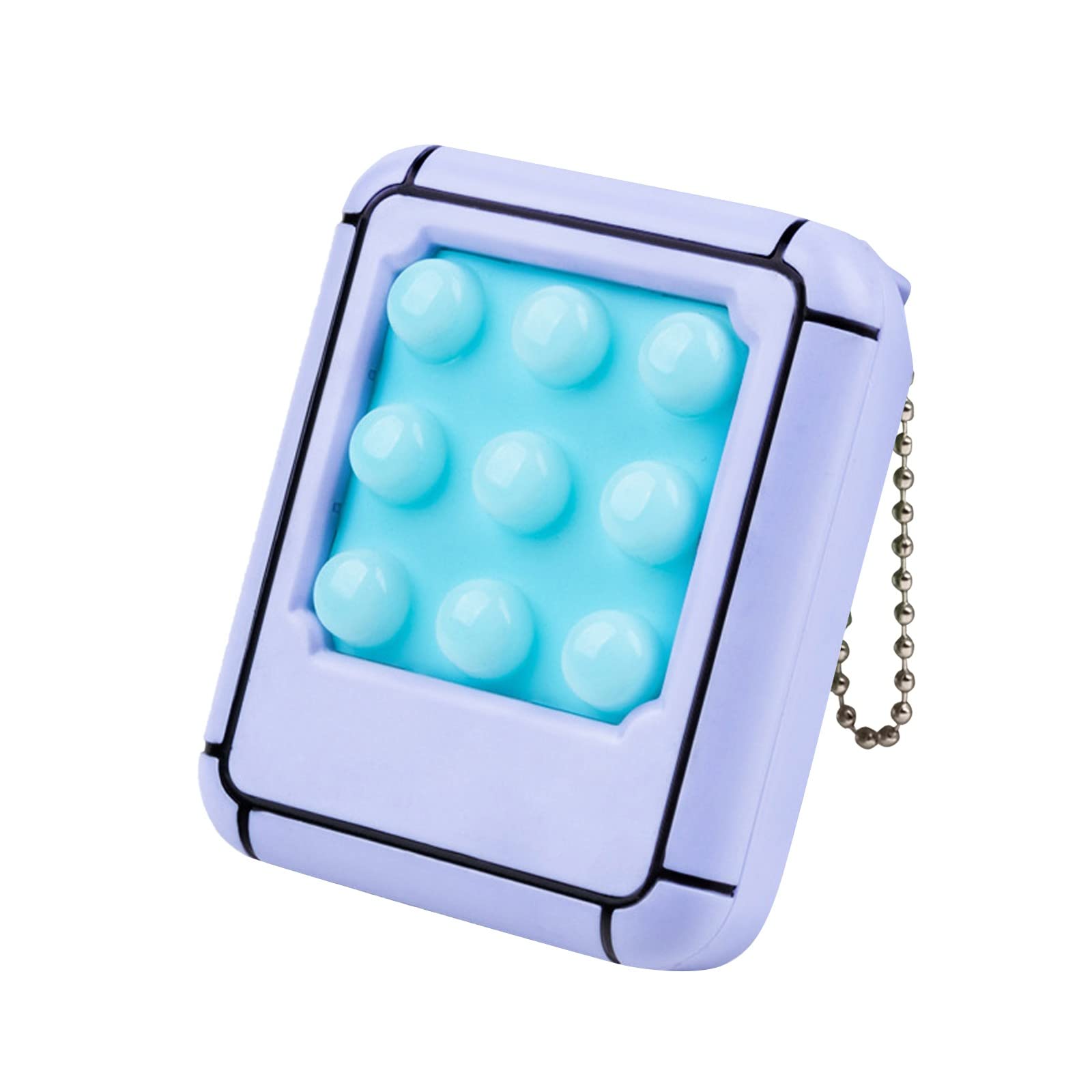 Anti-Stress Fidget Toys for Kids & Teens - Mini Silicone Bubble Popper Keychain, Sensory Stress Relief & Anxiety Relief Toys for ADHD, Autism - Fun Pinch Bubble Decompression Toy for Office, School, Travel & Home Use