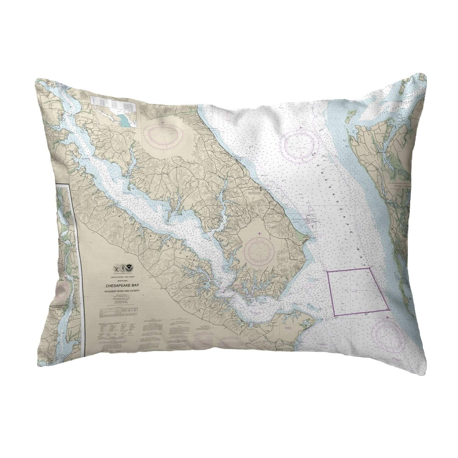Betsy Drake KS12264 Decorative Throw Pillow 11x14 Inches - Multi-Color Accent Cushion for Sofa, Bed & Home Decor