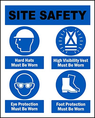 Vinyl Safety & Warning Stickers Bundle - 6 Pack (10