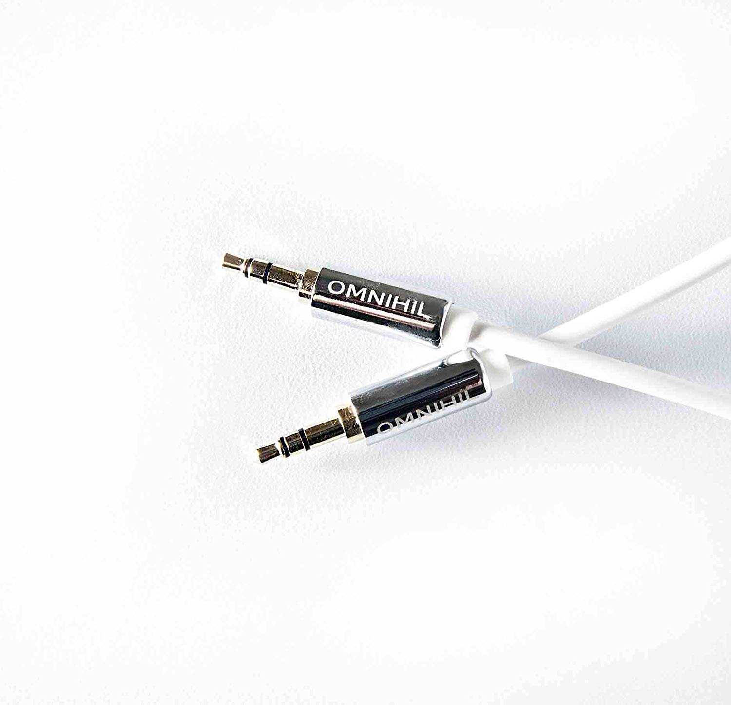 OMNIHIL 30ft 3.5mm AUX Extension Cable - Extra Long Audio Headphone Cord for Wireless Bluetooth Headphones, Speakers, Gaming Headsets - Matte Finish (IAHB74MPR) | Perfect for Home Theater, Car Audio & Office Setup