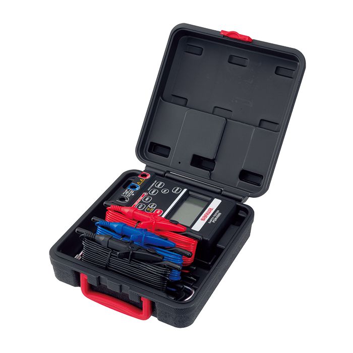 PDR4000 Portable Digital Earth Resistance Tester - Accurate Ground Resistance Measurement for Electrical Safety Testing in Industrial and Home Use