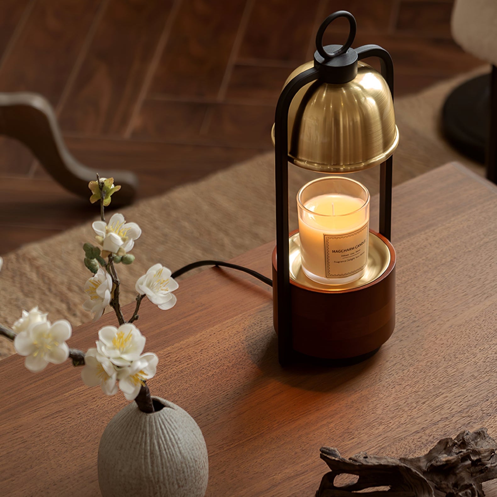 Lunara Candle Warmer Lamp - Premium Electric Wax Melter for Home, Office & Gifts - Aromatherapy, Scented Wax Warmer for Relaxation & Ambiance