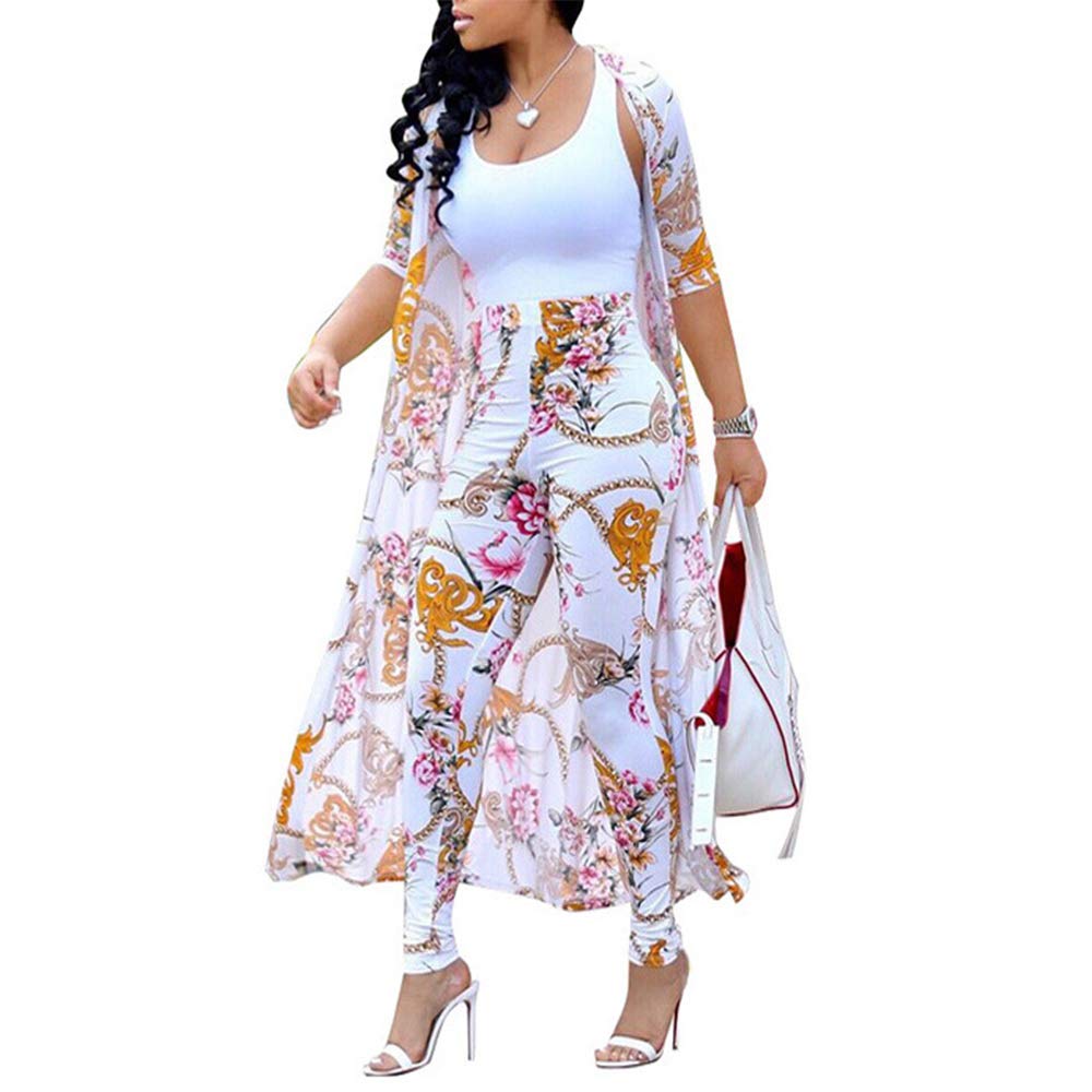 Women's 2 Piece Outfit Set - Tie Dye Print Long Sleeve Cardigan & High Waist Trousers - Casual Loungewear for Home, Office & Street Style Fashion