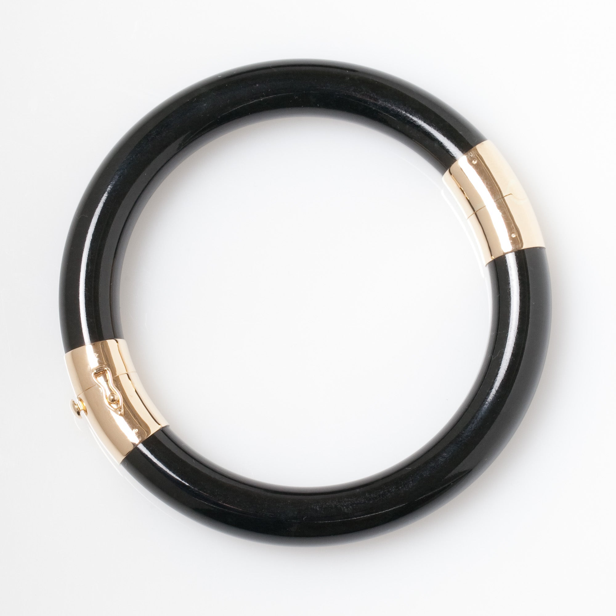 Black Jade Pacific Bangle - Elegant Handmade Jewelry for Women, Perfect for Parties, Weddings & Special Occasions