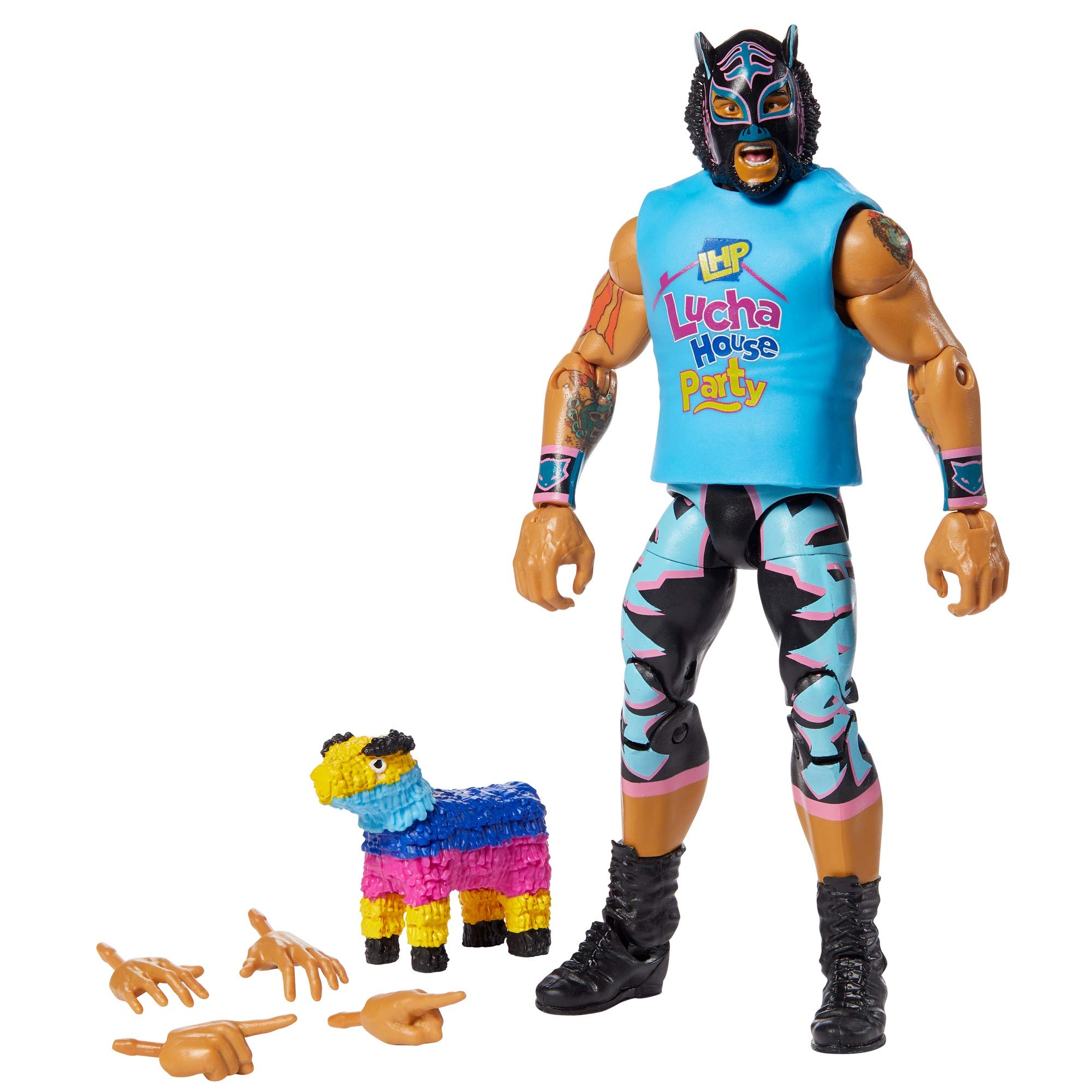 WWE Mattel Lince Dorado Elite Series #74 Action Figure - Realistic Face Details, Authentic Ring Gear & Collectible Accessories | Perfect for Wrestling Fans, Display Collections & Play Battles