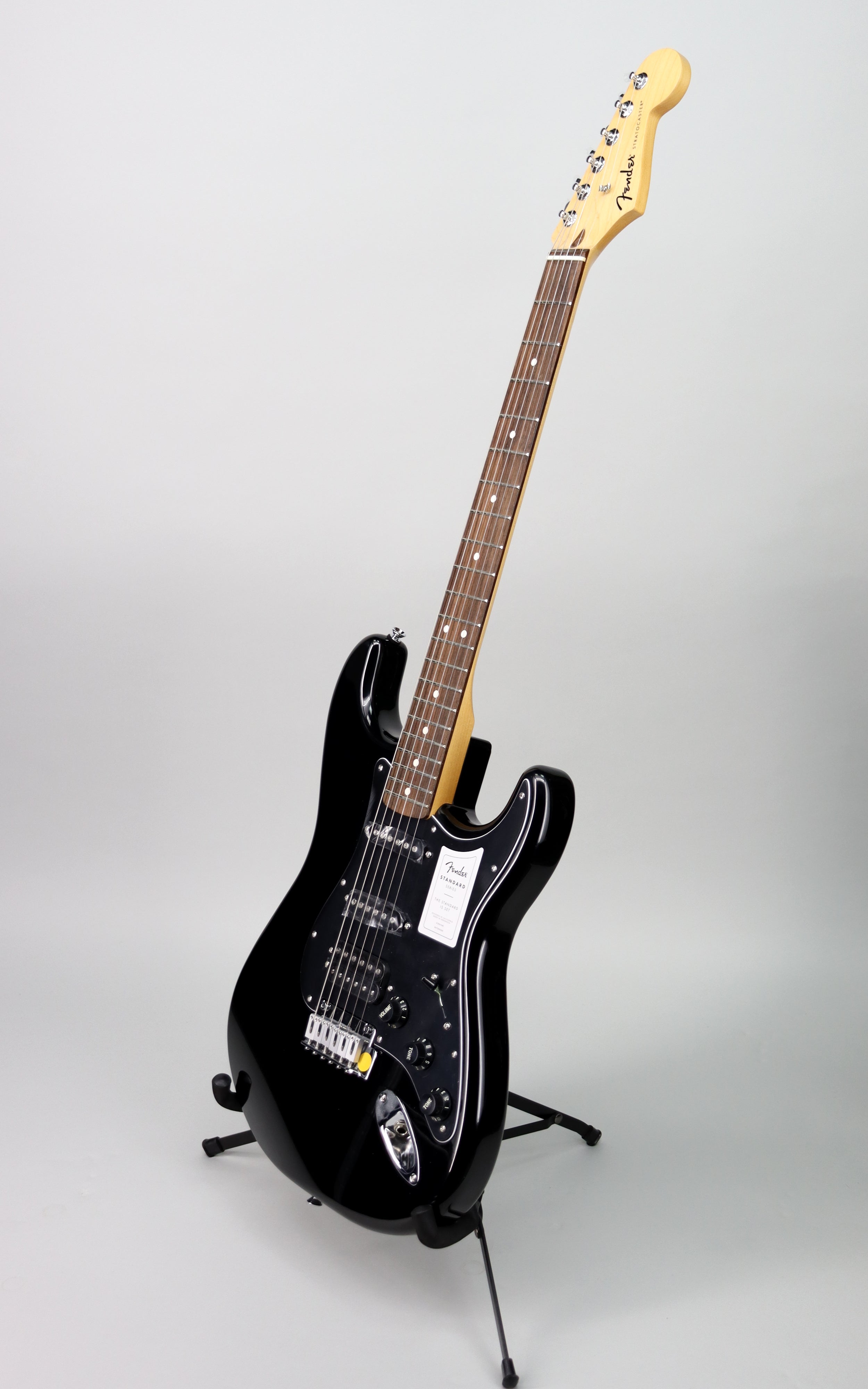 Fender Standard Stratocaster HSS Electric Guitar in Black - Perfect for Rock, Blues & Stage Performances