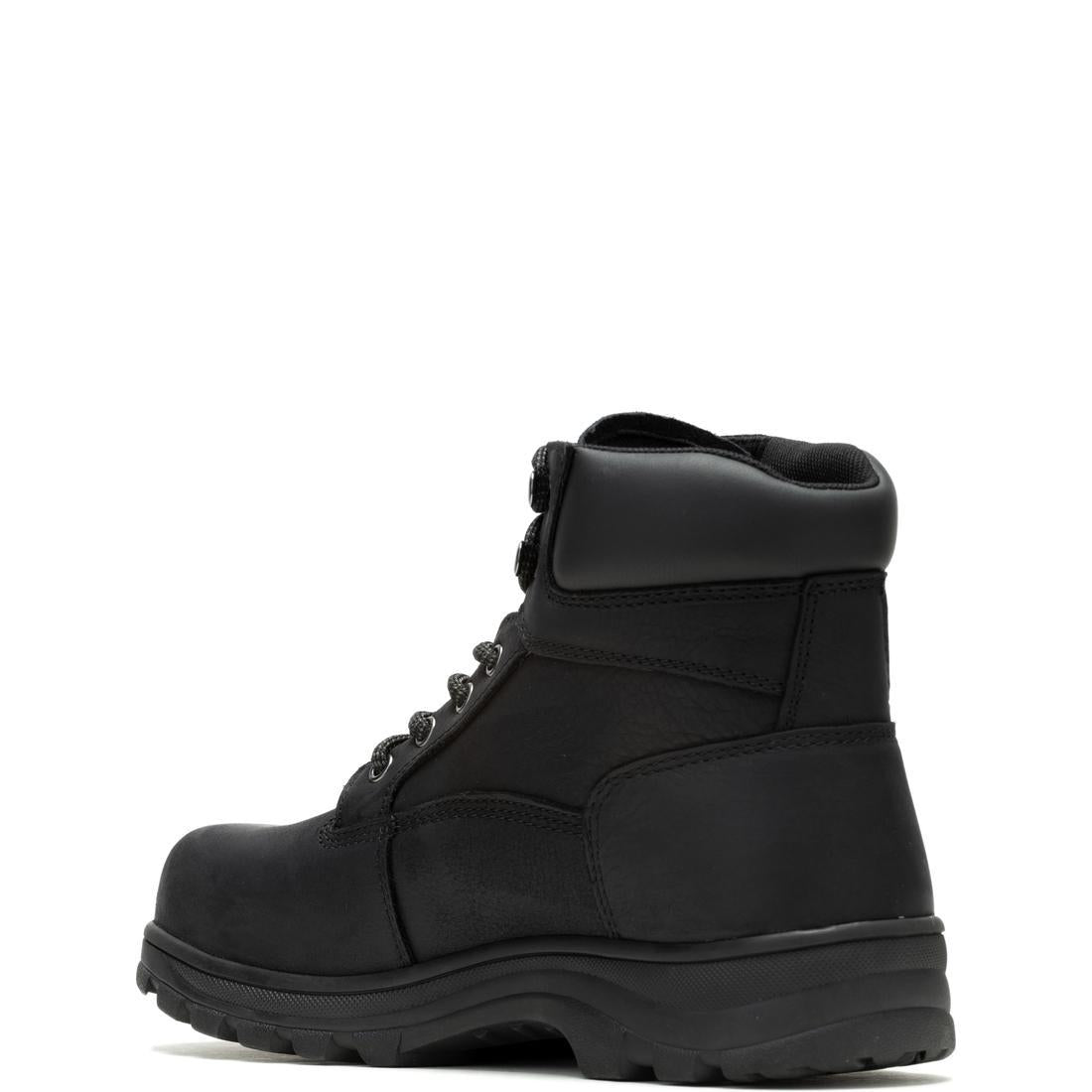**Carlsbad Waterproof Steel Toe Work Boots for Men - Black Safety Shoes for Construction, Warehouse & Outdoor Work**