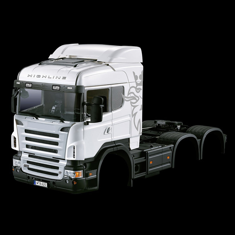 1/14 Scale 3-Axle RC Trailer Tractor Truck 802 Unassembled DIY Model Kit - Toucan Hobby Car Shell with Openable Doors for RC Enthusiasts | Perfect for RC Truck Racing, Collection Display, and DIY Hobby Projects