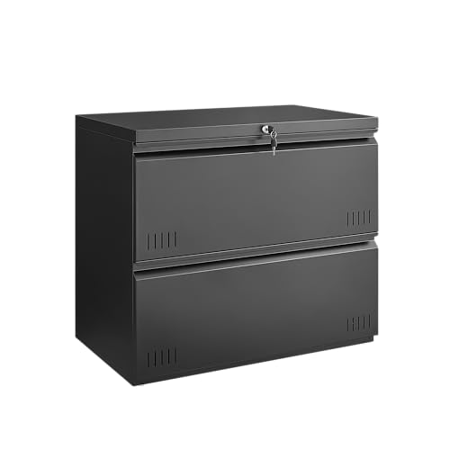 Matte Black - 2 Drawer Lateral