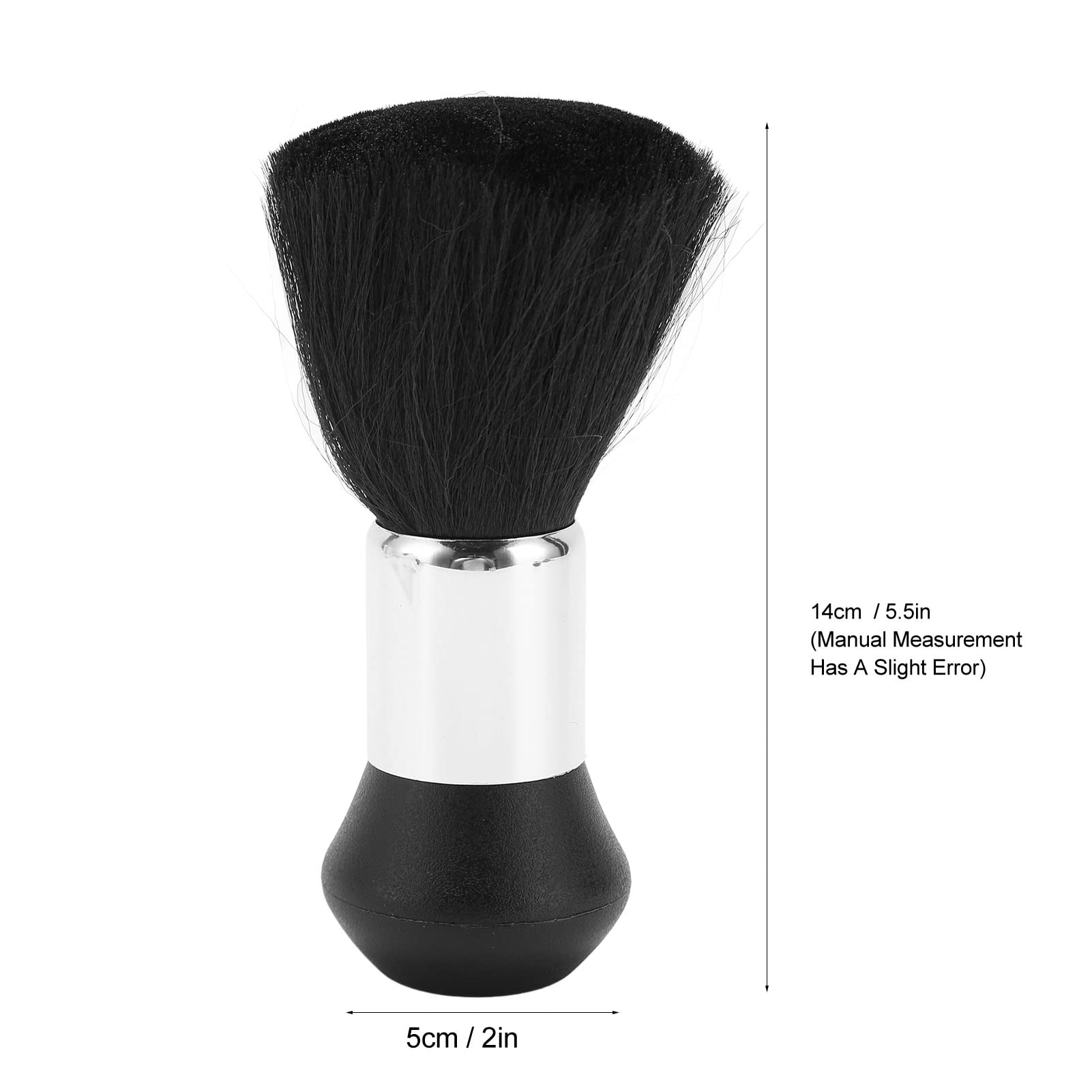 Professional Salon Neck Brush - Soft Nylon Hairdresser Brush for Face & Neck Cleaning | Black Barber Haircut Duster | Perfect for Salon Haircuts, Beard Trimming & Personal Grooming