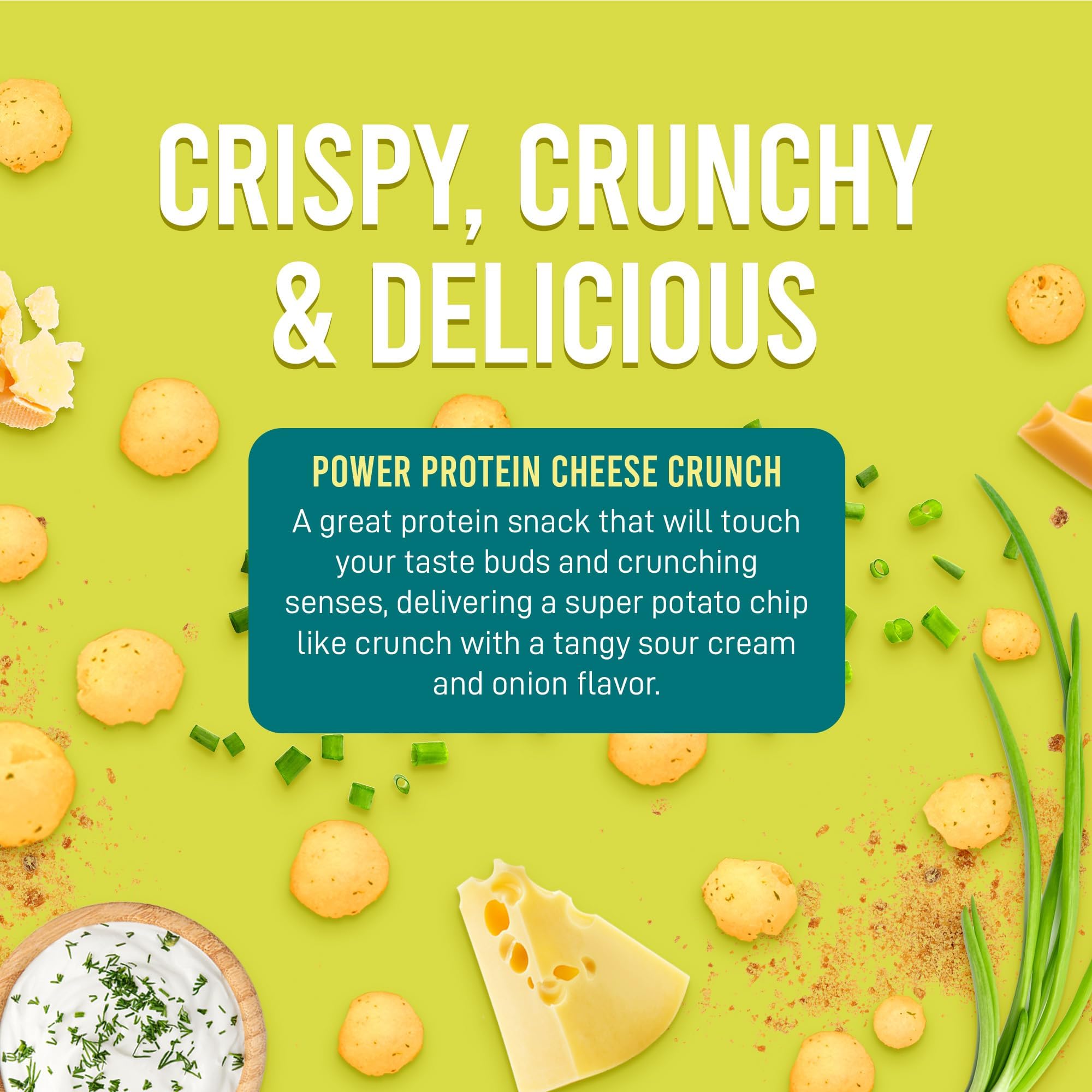 Næra Icelandic - 3-Pack Sour Cream & Onion 100% Cheese Crunch Protein Snacks | Keto Friendly, Gluten-Free, High Protein | Natural Snacks for Adults & Kids (1.05 oz each) | Perfect for On-the-Go, School Lunches & Office Snacking
