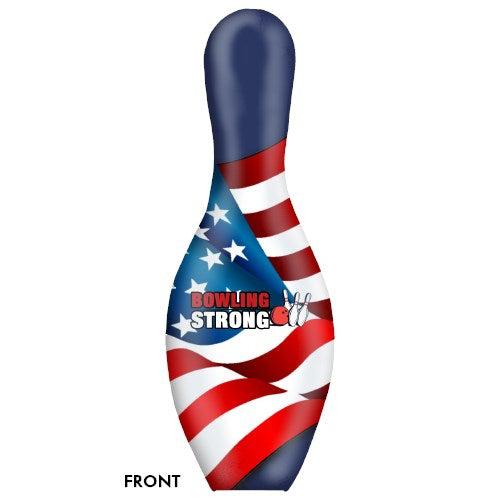 OnTheBallBowling Strong Flag Bowling Pin - Durable & Stylish for Bowling Alleys, Parties & Sports Decor | Perfect for Bowlers & Fans
