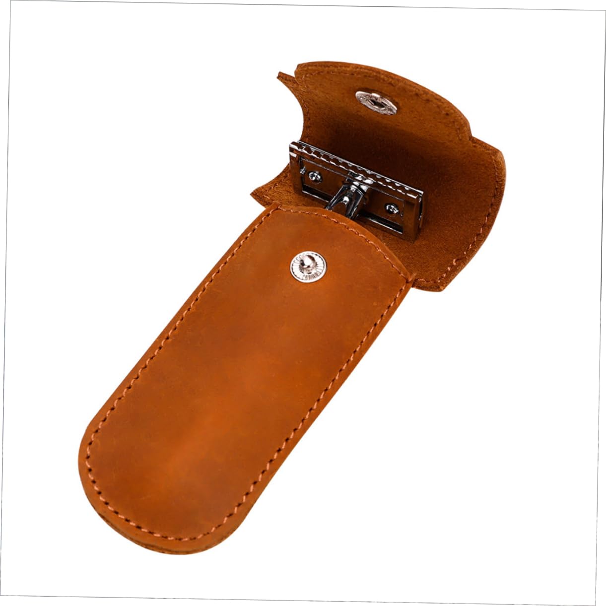 NOLITOY Travel Razor Case - Classic Design Portable Shaver Holder with Protective Cover for Men | Durable Safety Storage for Manual Razors | Perfect for Business Trips, Gym, Camping & Vacation Travel