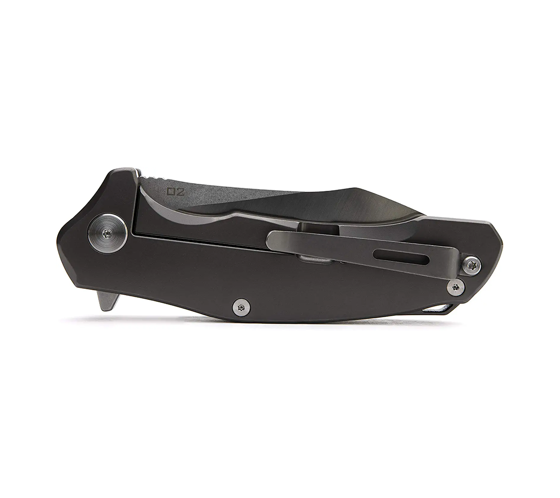 Bastion Braza Full Size Folding Knife - High Carbon Steel Blade, Ergonomic Grip for Outdoor Camping, Hiking & Survival Gear