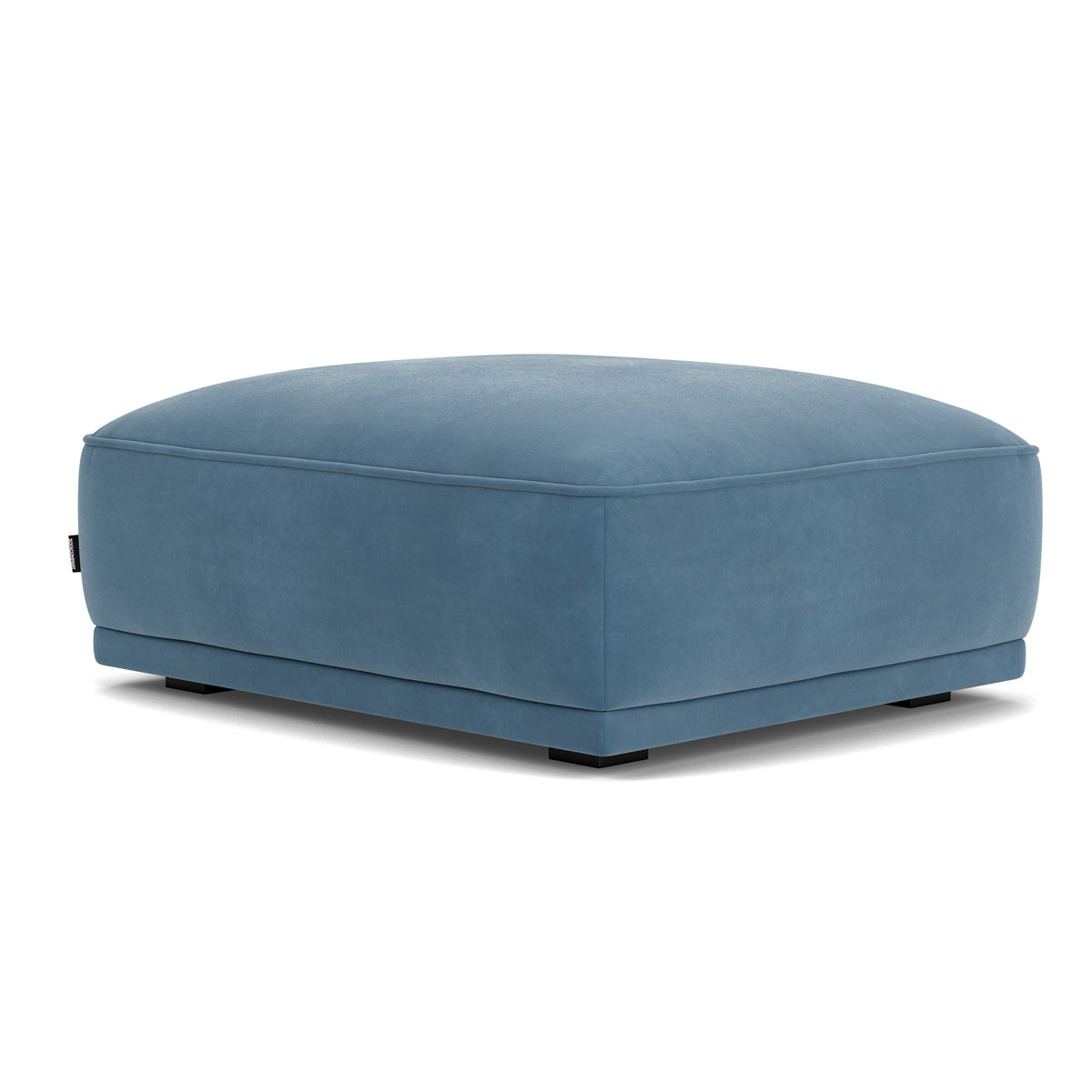 Leonora Velvet Ottoman Stool - Plush Velvet Upholstered Footrest, Storage Bench & Accent Seat for Living Room, Bedroom or Nursery