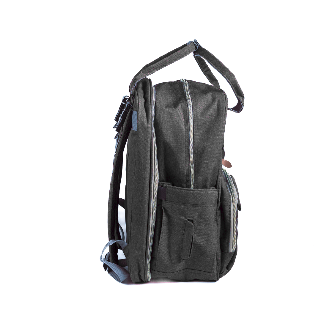 BabyBear Diaper Bag Backpack - Large Insulated Baby Bag with Changing Pad, Stroller Straps & Multiple Pockets for Travel, Daycare & Outings