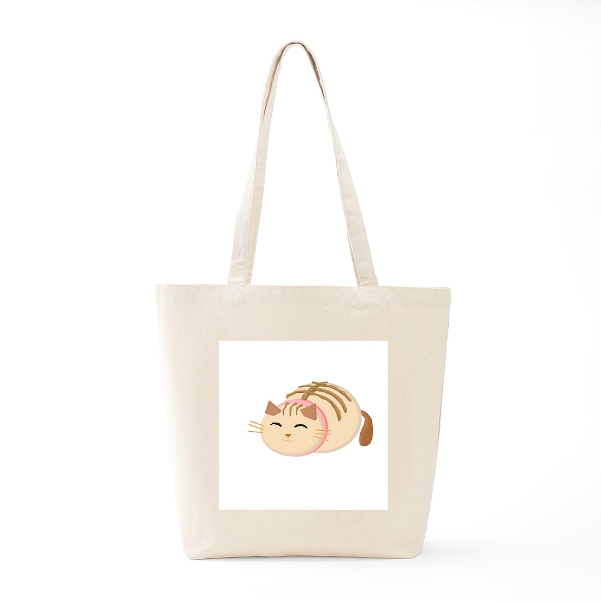Sushi Cat Tote Bag - Natural Canvas Reusable Shopping Bag for Groceries, Beach & Work | Eco-Friendly & Durable