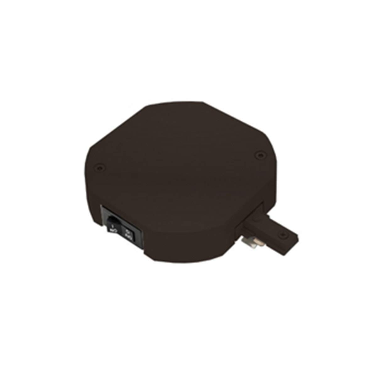 WAC Lighting THL-HLE-2A-DB Single Live End H Track Current Limiter - Compatible with LED Lighting Systems for Home & Commercial Use
