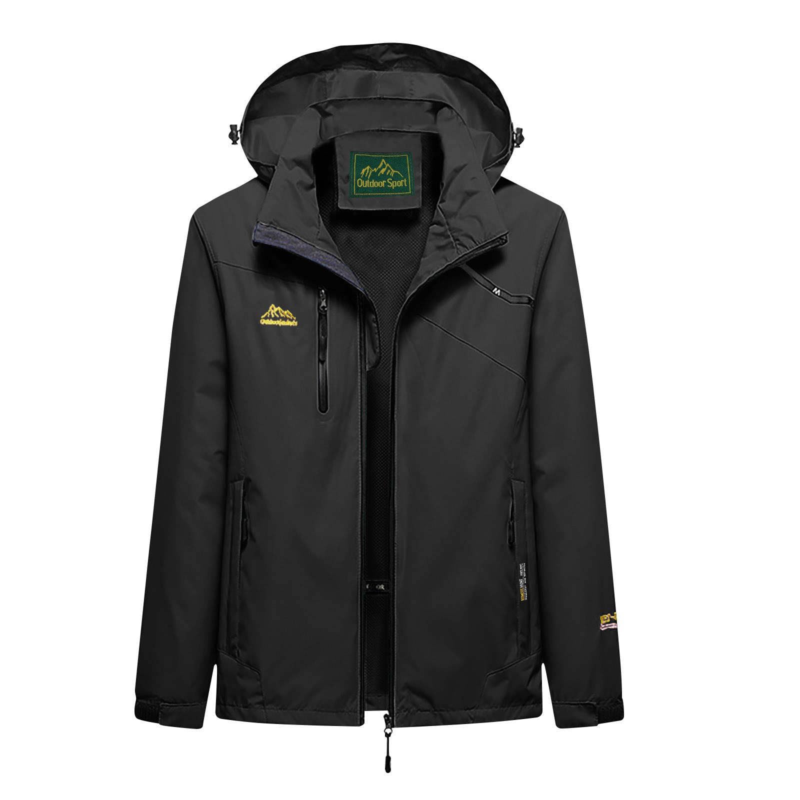 Waterproof Women's Rain Jacket with Hood - Lightweight Windbreaker for Outdoor Activities