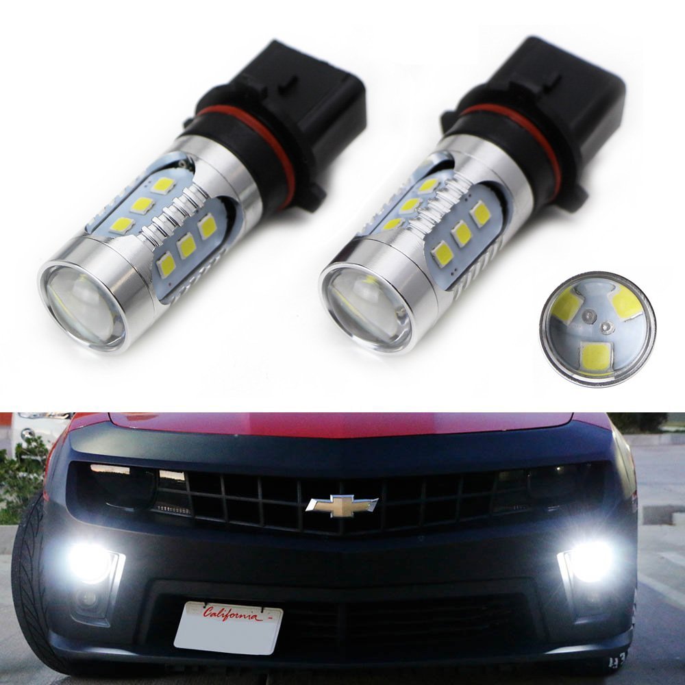 2-Pack Xenon White P13W High Power LED Bulbs - Super Bright 6000K for Daytime Running Lights & Fog Lamps - Perfect for BMW, Audi, VW, Mercedes & More - Enhance Visibility & Style in Any Weather