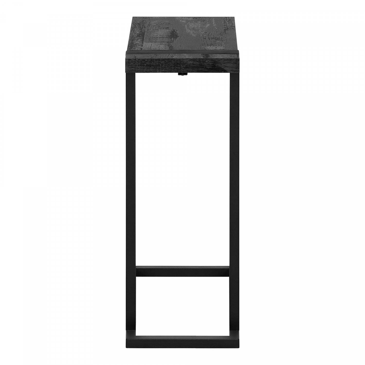 Brann Side Table - Modern Black End Table for Living Room, Bedroom, or Office - Small Accent Table with Sturdy Metal Frame & Wooden Top