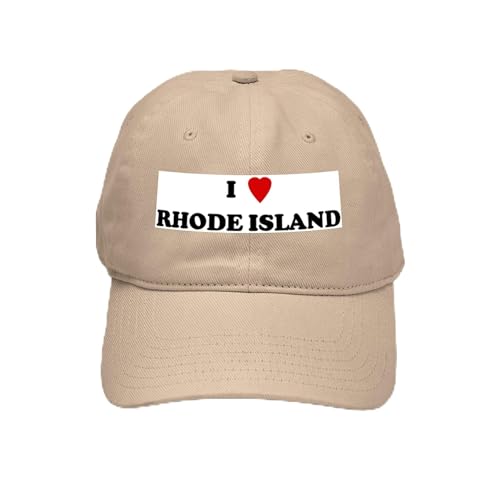 Khaki - I Love Rhode Island Cap