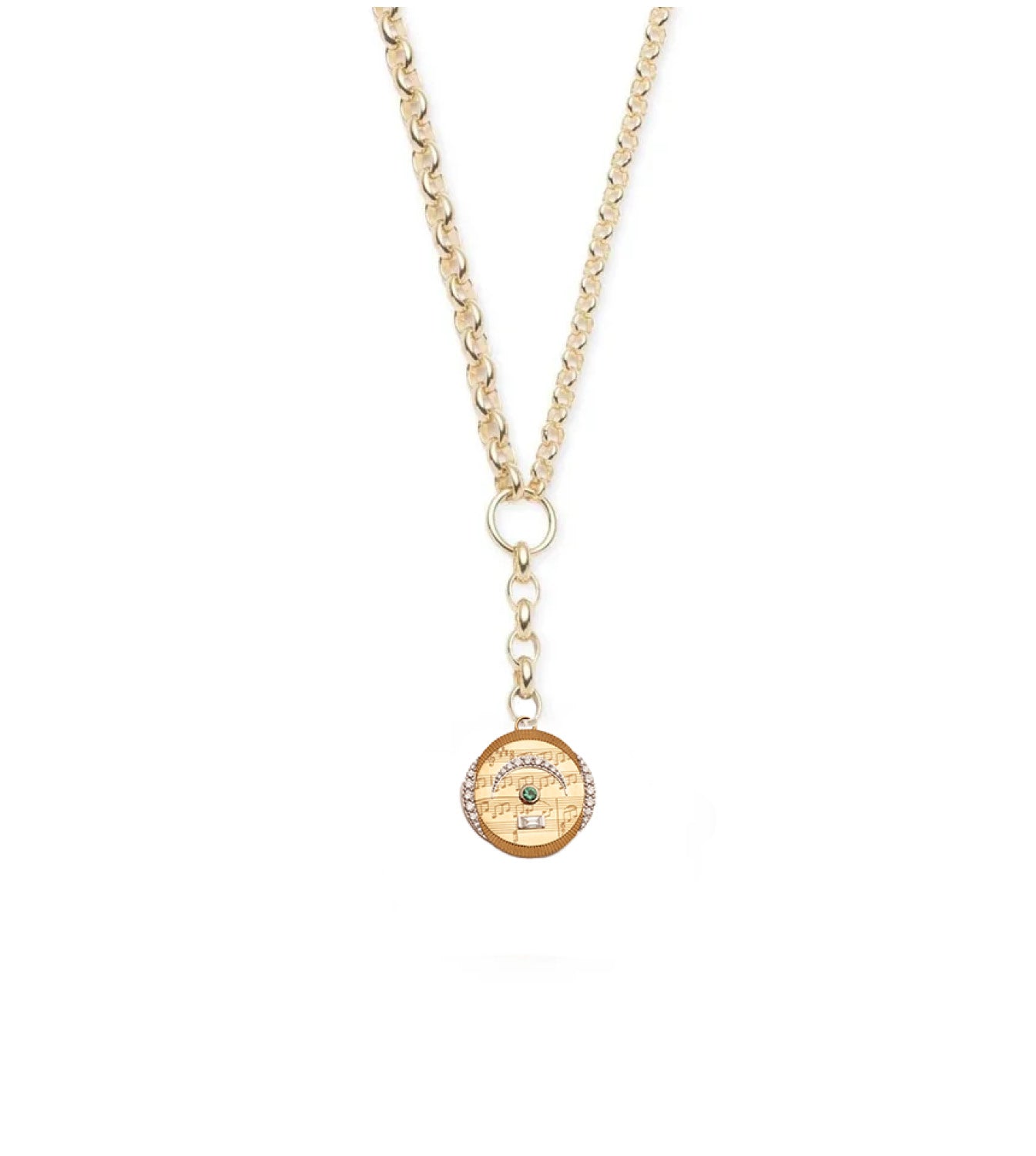 Pause Internal Compass Heavy Mixed Belcher Extension Chain Necklace - Stylish Layered Jewelry for Women, Perfect for Casual Wear, Parties & Gift Giving