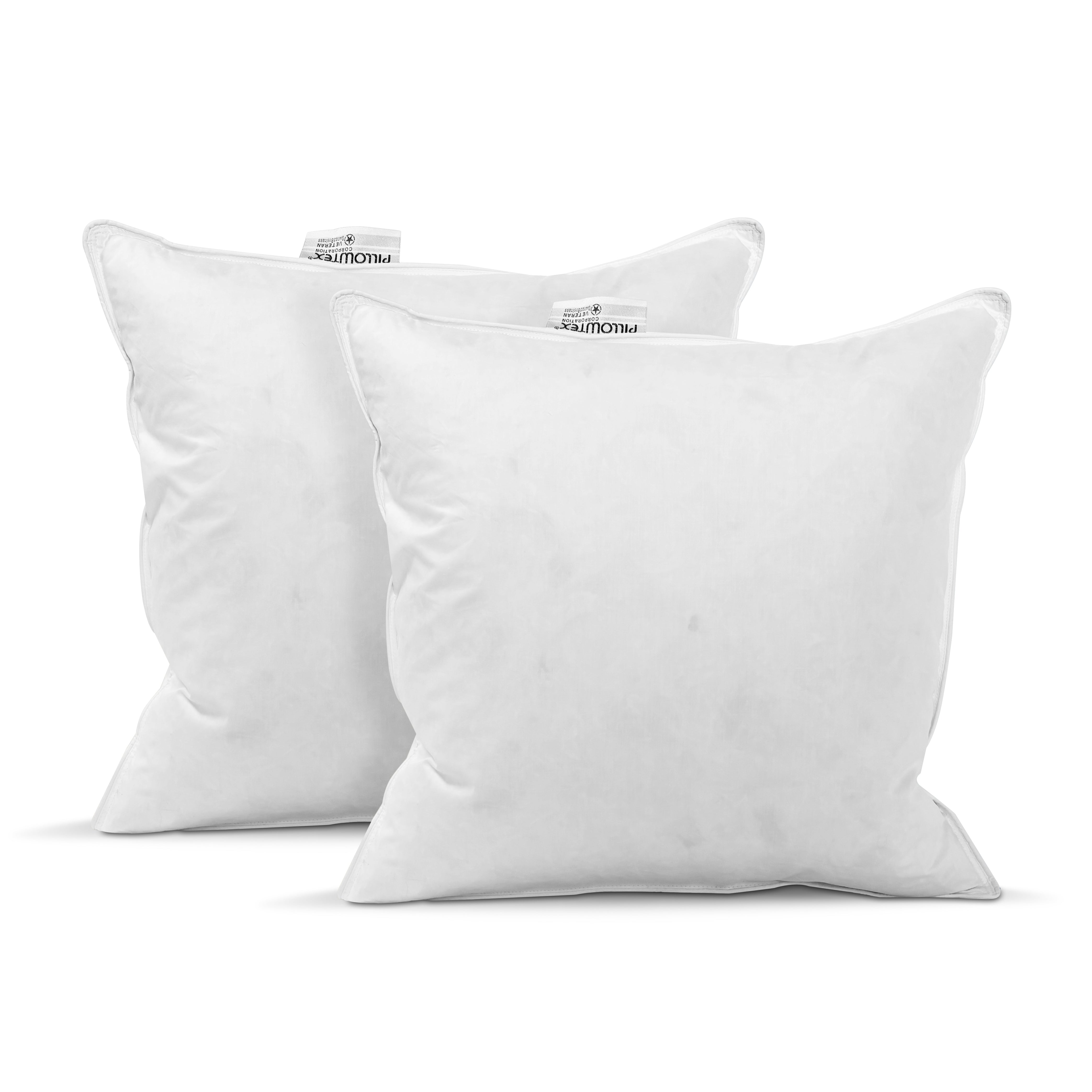 Premium Pillowtex Pillow Insert - White Duck Feather & Down Filling for Ultimate Comfort | Luxury Bedding for Home, Hotel, or Guest Room Use