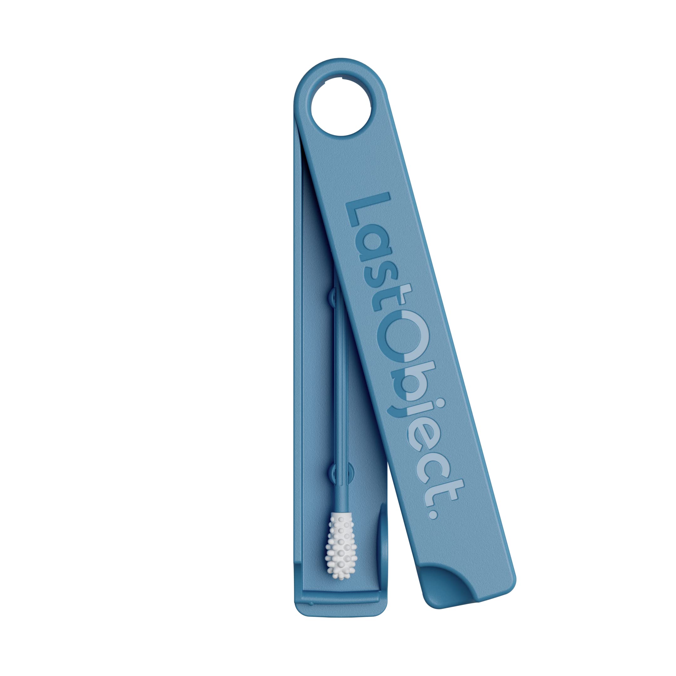 LastSwab® Reusable Cotton Swabs for Ear Cleaning - Eco-Friendly Alternative to Disposable Q-Tips - Washable & Hygienic - Includes Travel Case (Blue) - Perfect for Travel, Home & On-the-Go Hygiene