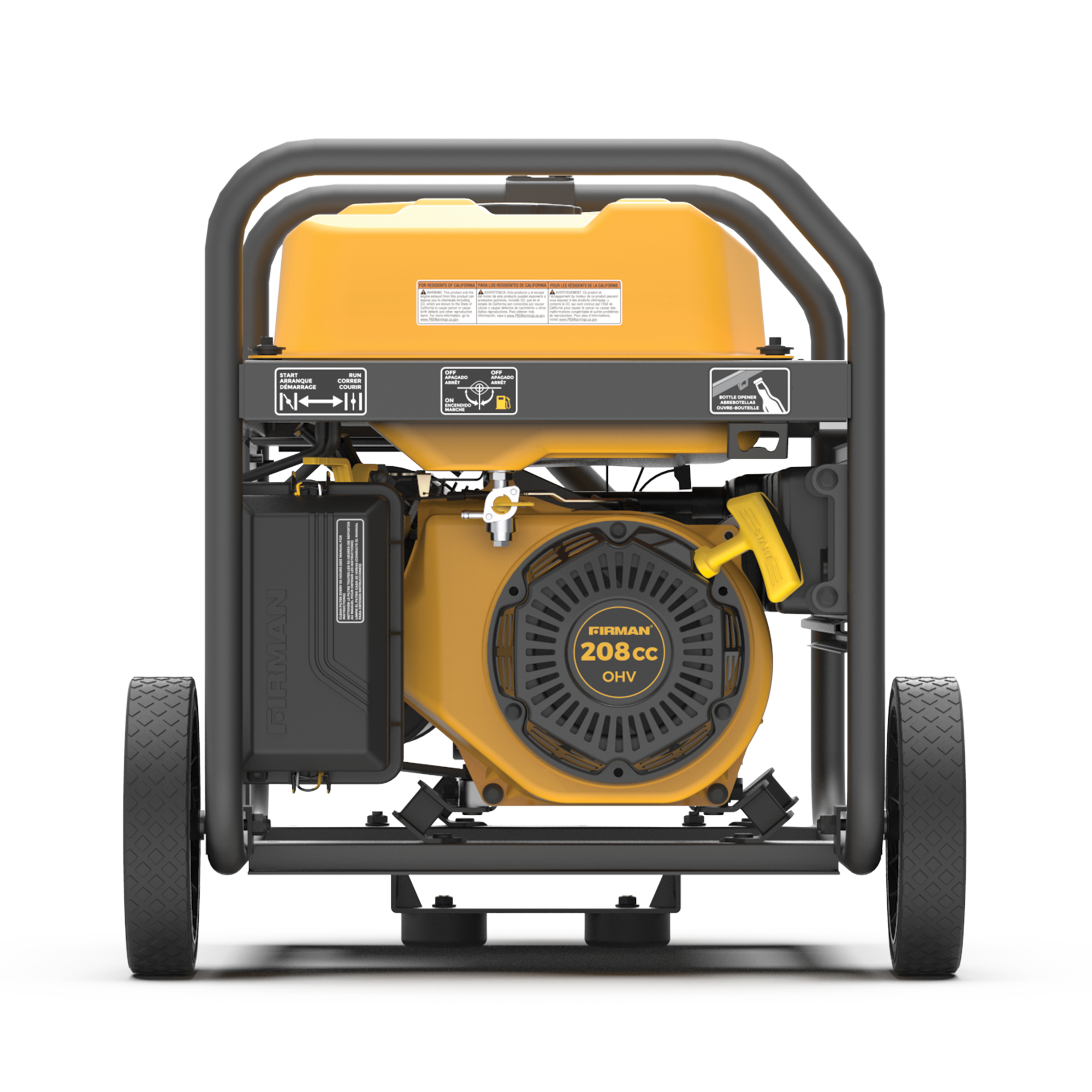 4550W Portable Gas Generator with Recoil Start - 120V Power Supply for Camping, Emergencies & Outdoor Activities