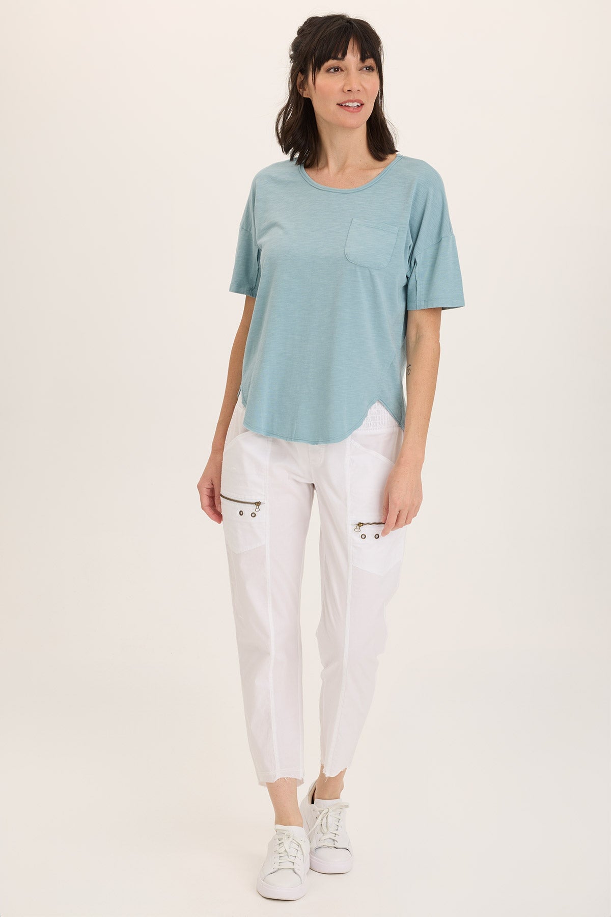 Duvall Soft Jersey Oversize Tee - Comfortable Loose Fit Women's T-Shirt for Casual Wear & Lounge