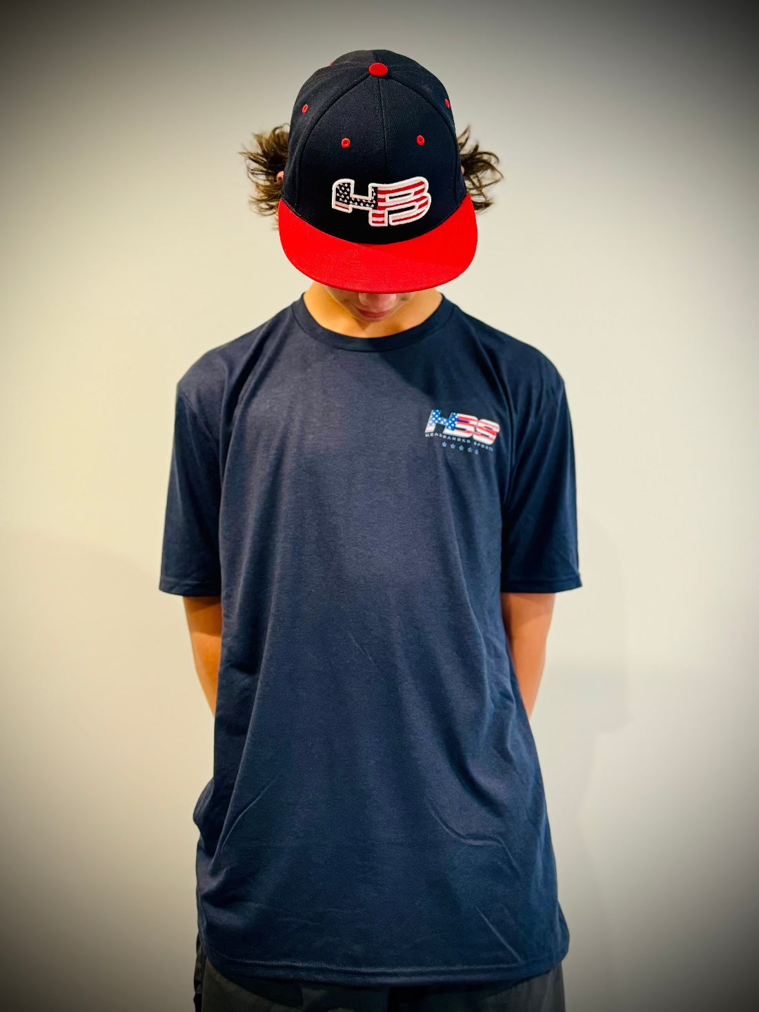 HB Lifestyle Active Wear Men's T-Shirt: Patriotic Stars and Stripes Design | Comfortable Workout & Casual Wear for Gym, Running, and Everyday Use