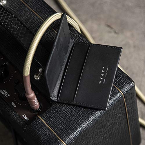 Recon Leather Card Holder Wallet for Men - Slim Minimalist RFID Blocking Wallet - Perfect Gift for Dad, Husband, Boyfriend - Ideal for Travel, Business & Everyday Use
