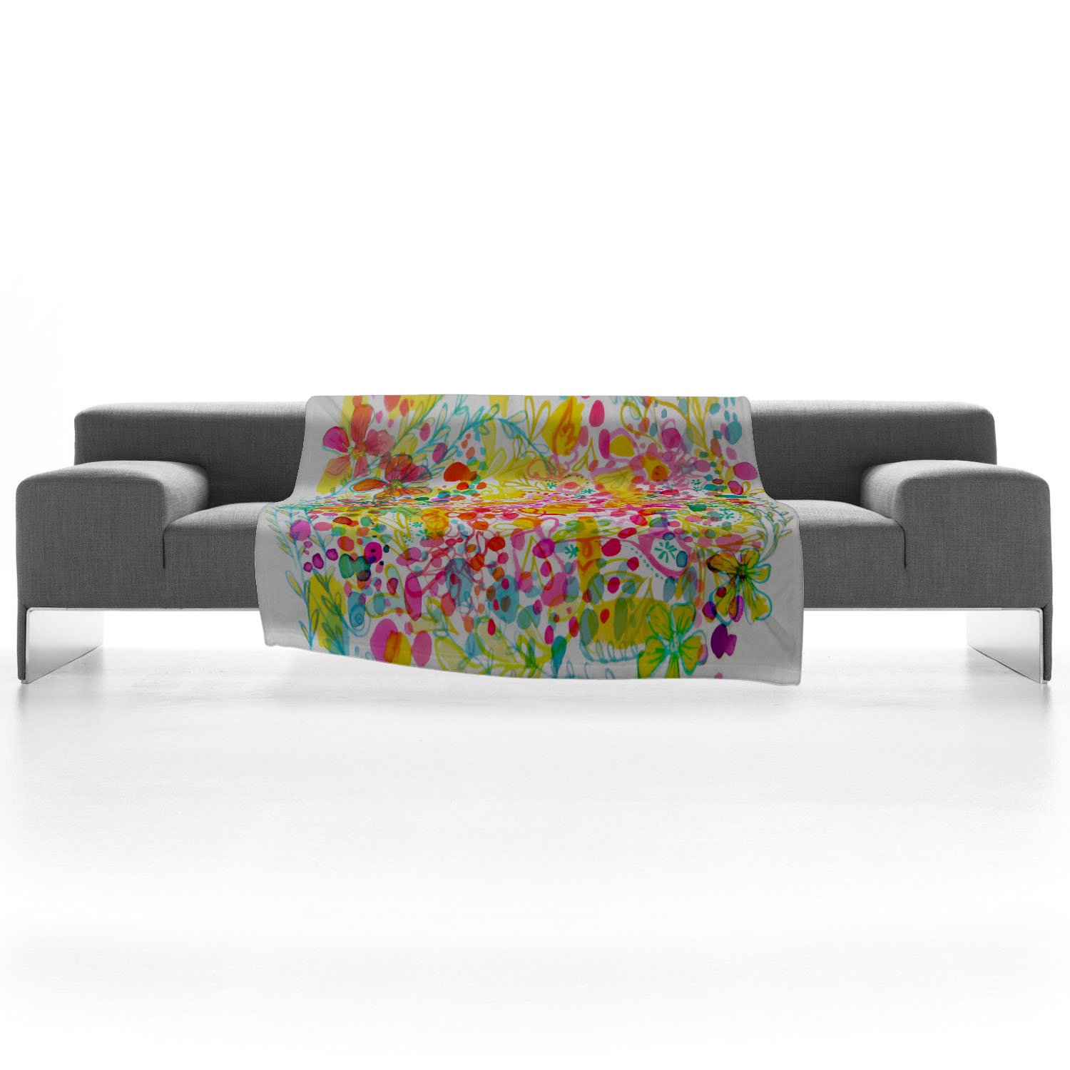 Stephanie Corfee Bubble Garden Fleece Throw Blanket 60