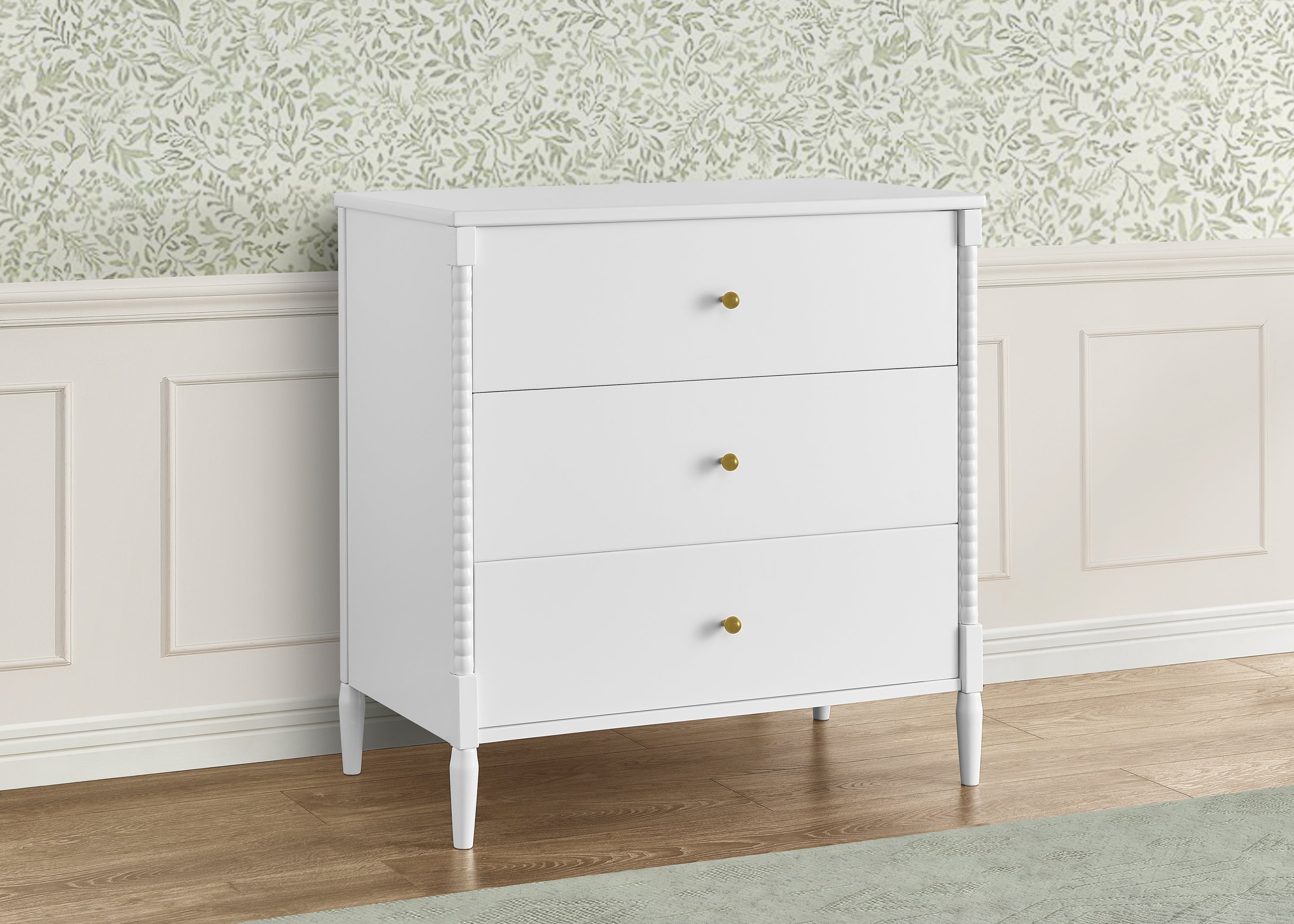 Lily 3 Drawer Dresser with Interlocking Drawers - Sturdy Bedroom Storage Furniture for Clothes, Toys & Organizing - Perfect for Kids Room, Nursery or Dormitory