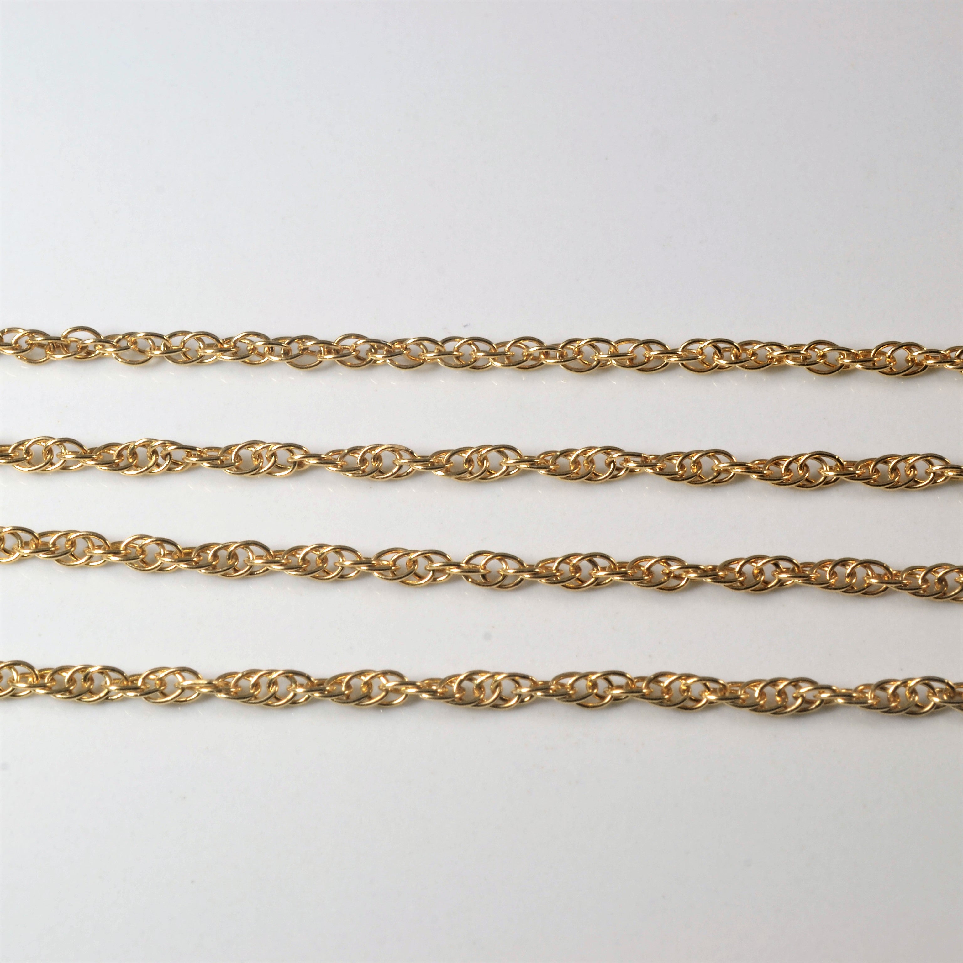 10k Yellow Gold Prince of Wales Chain Necklace - 18 Inch Solid Gold Cuban Link Chain for Men - Perfect for Gifts, Weddings & Special Occasions