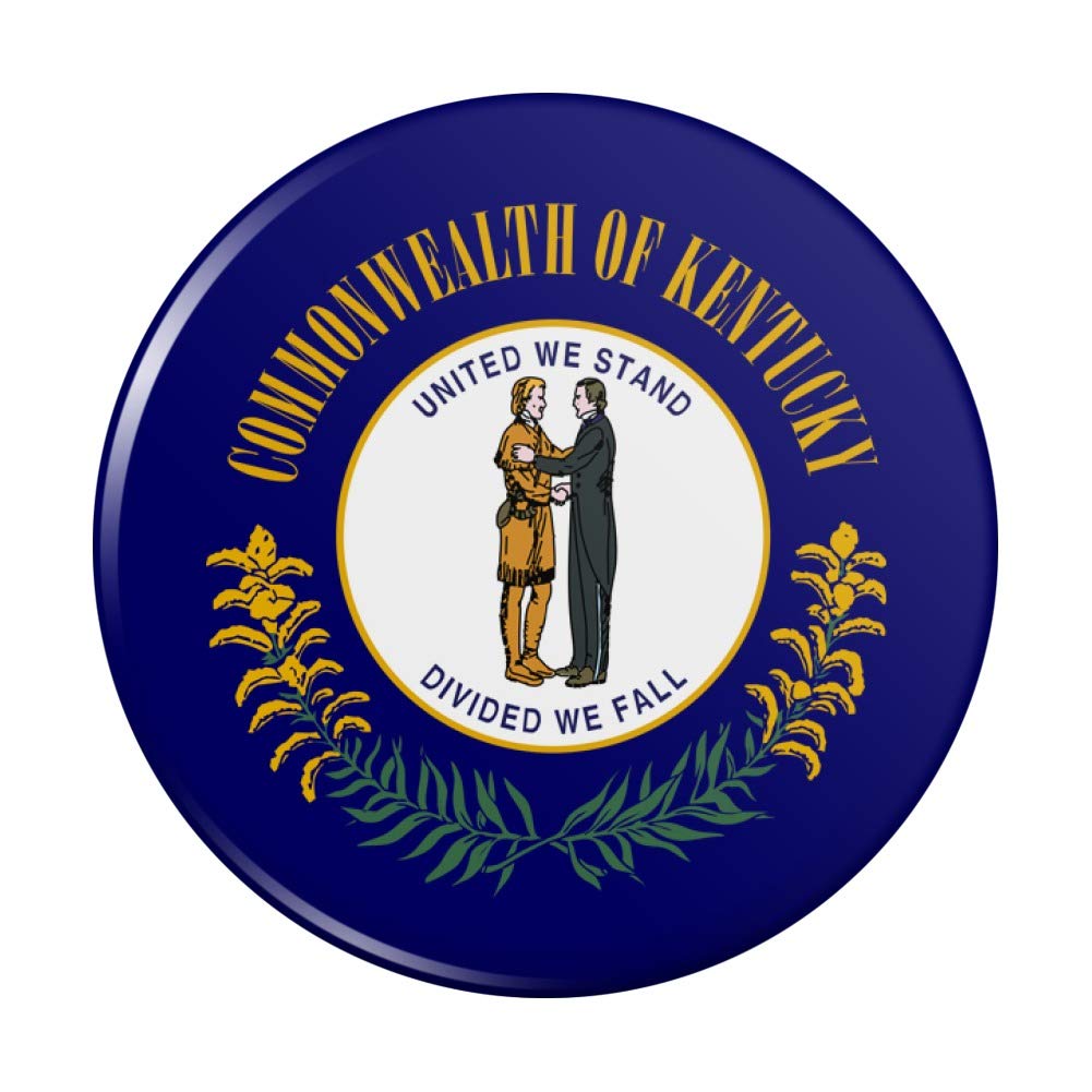 Kentucky State Flag Refrigerator Magnet - Strong Kitchen & Locker Decorative Magnet for Home, Office, Dorm Use