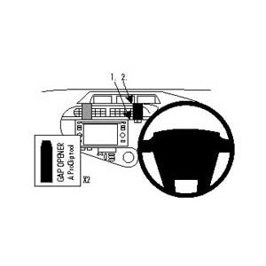ClicOn No Holes Center Dash Mount for Toyota Prius C (2012-2017) - Secure Phone Holder for Hands-Free Navigation & Driving