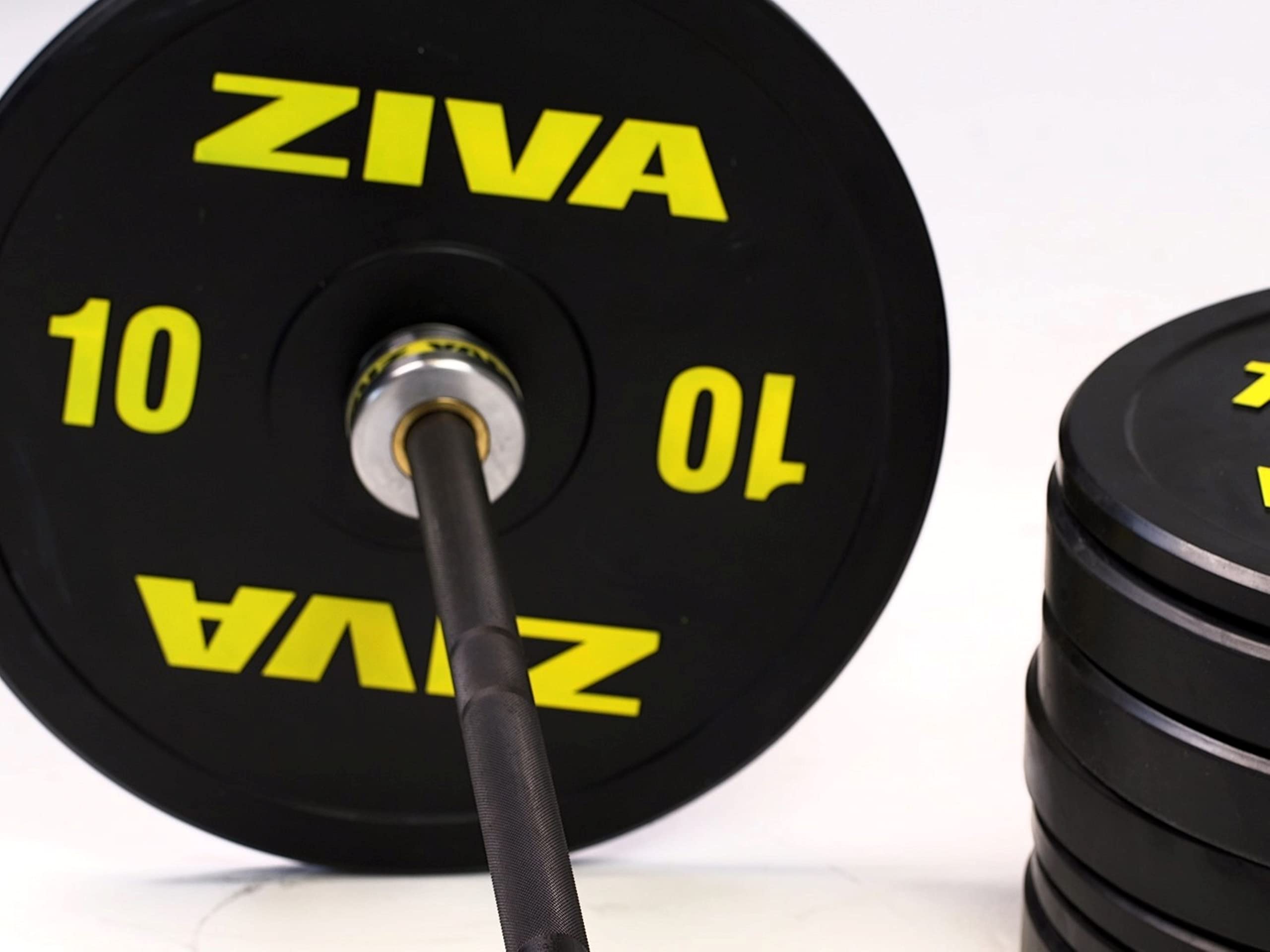 ZIVA Performance 7-Foot Olympic Barbell - Premium Olympic Weight Lifting Bar for Strength Training & Powerlifting - Fits 2