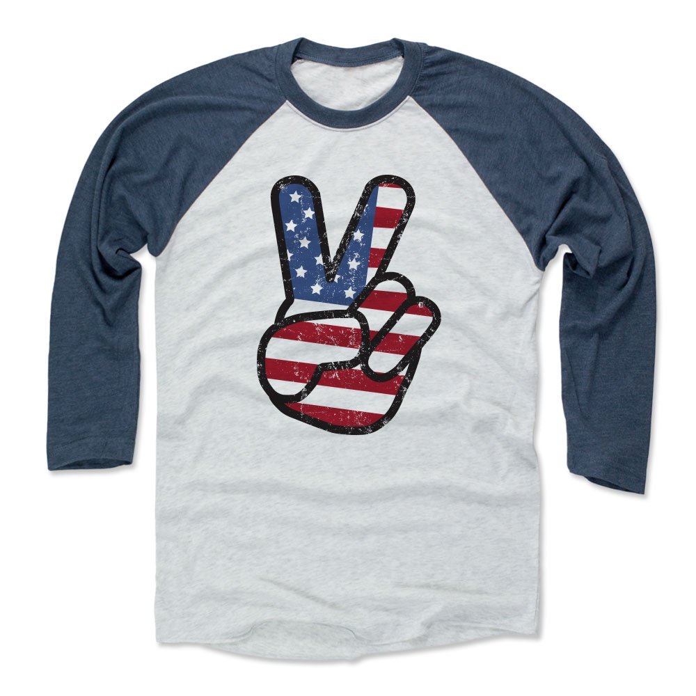 500 LEVEL USA Shirt - Patriotic American Flag Peace Sign T-Shirt for Men & Women | Comfortable Cotton Tee for 4th of July, Independence Day & Casual Wear
