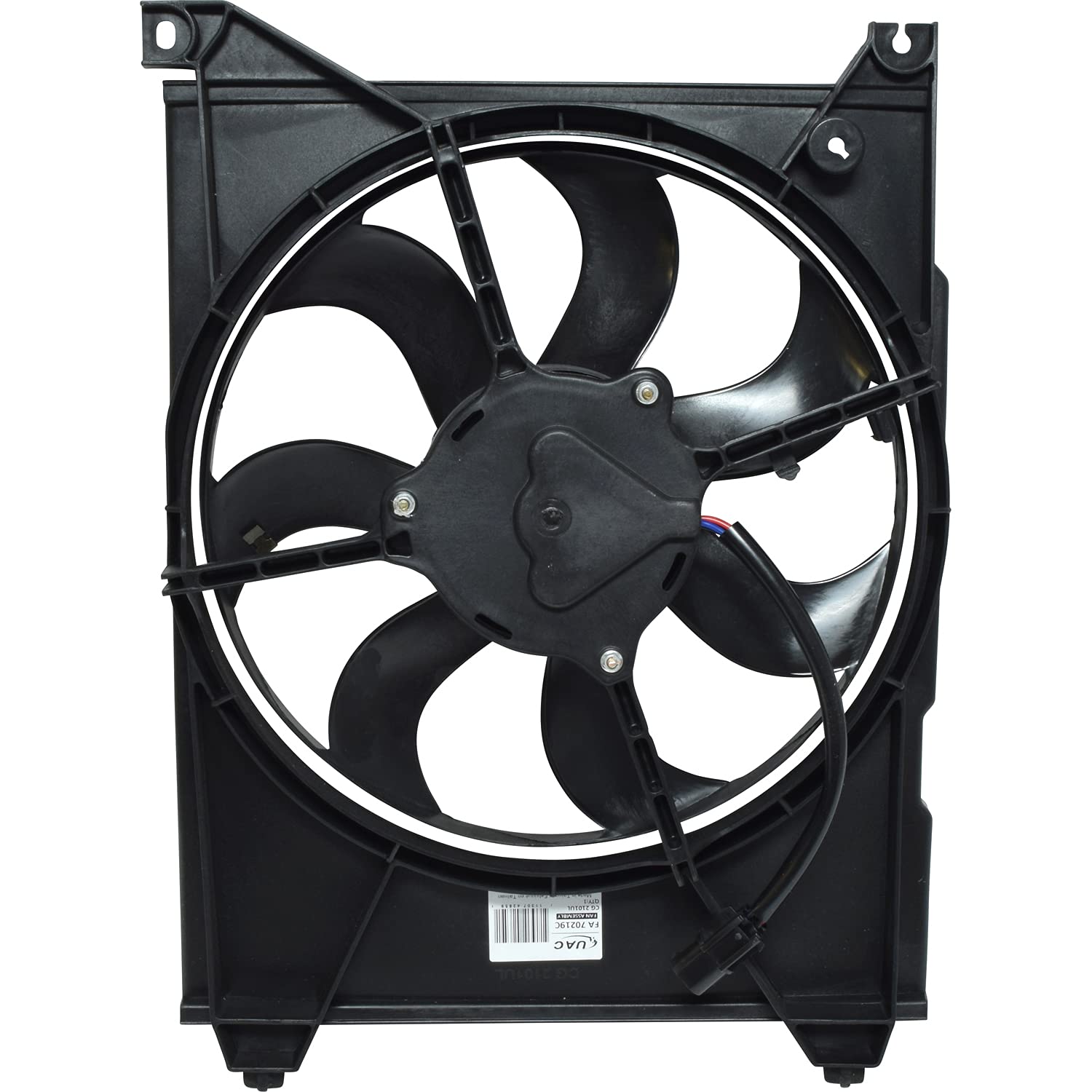 A/C Condenser Fan Assembly FA 70219C - Replacement Cooling Fan for Car AC System - Perfect for Vehicle Air Conditioning Repair & Maintenance