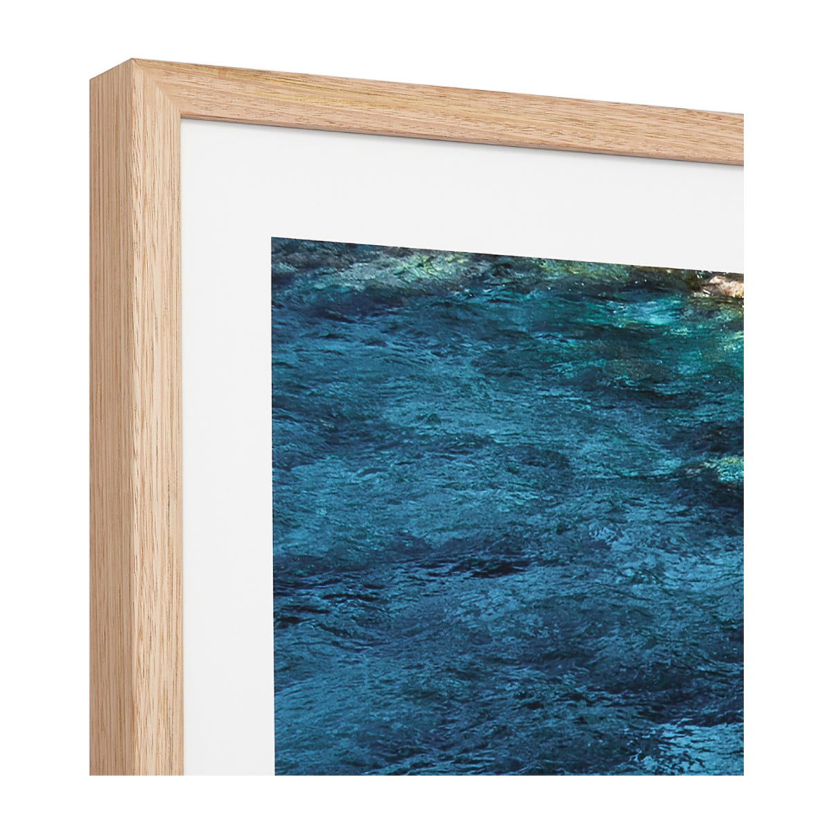 Azure Waters Print - High-Quality Canvas Wall Art for Home & Office Decor - Perfect for Living Room, Bedroom, and Workspace Aesthetics