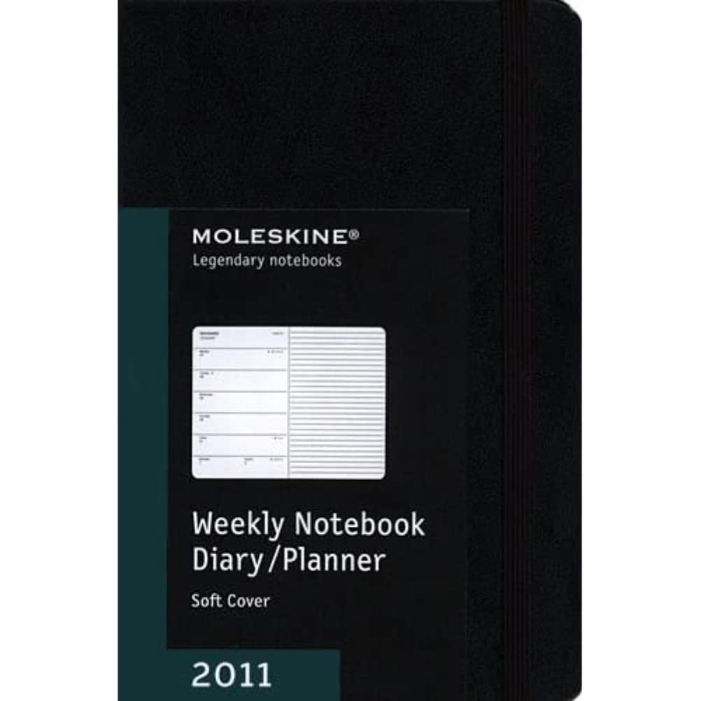 Moleskine 2024 12-Month Weekly Planner - Black Soft Cover Pocket Notebook for Work, School & Travel | Perfect for Scheduling, Journaling & Note-Taking