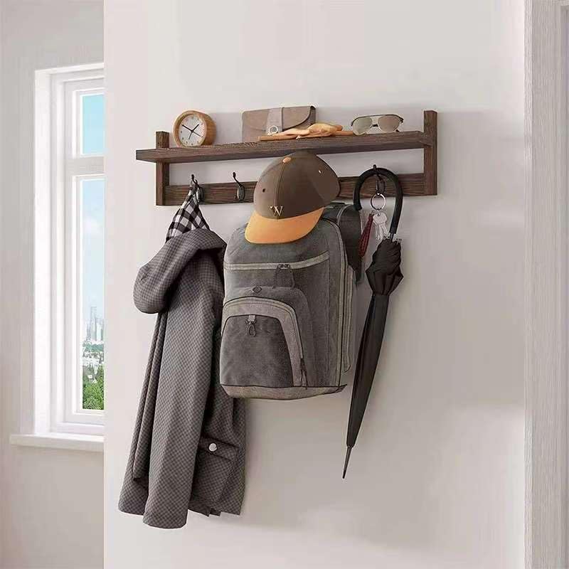 Sturdy Wall-Mounted Coat Hooks for Entryway - Space Saving Hat & Jacket Organizer - Rustproof Decorative Wall Hooks for Home, Office, Dorm - Perfect for Hallway, Mudroom & Closet Organization
