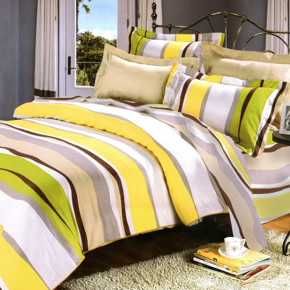 Blancho Luxury 7-Piece Bed in a Bag Set - 300GSM Full Size Comforter, Sheets & Pillowcases - Soft & Breathable Bedding for Spring & Summer - Perfect for Guest Rooms, Dorms & Cozy Home Decor
