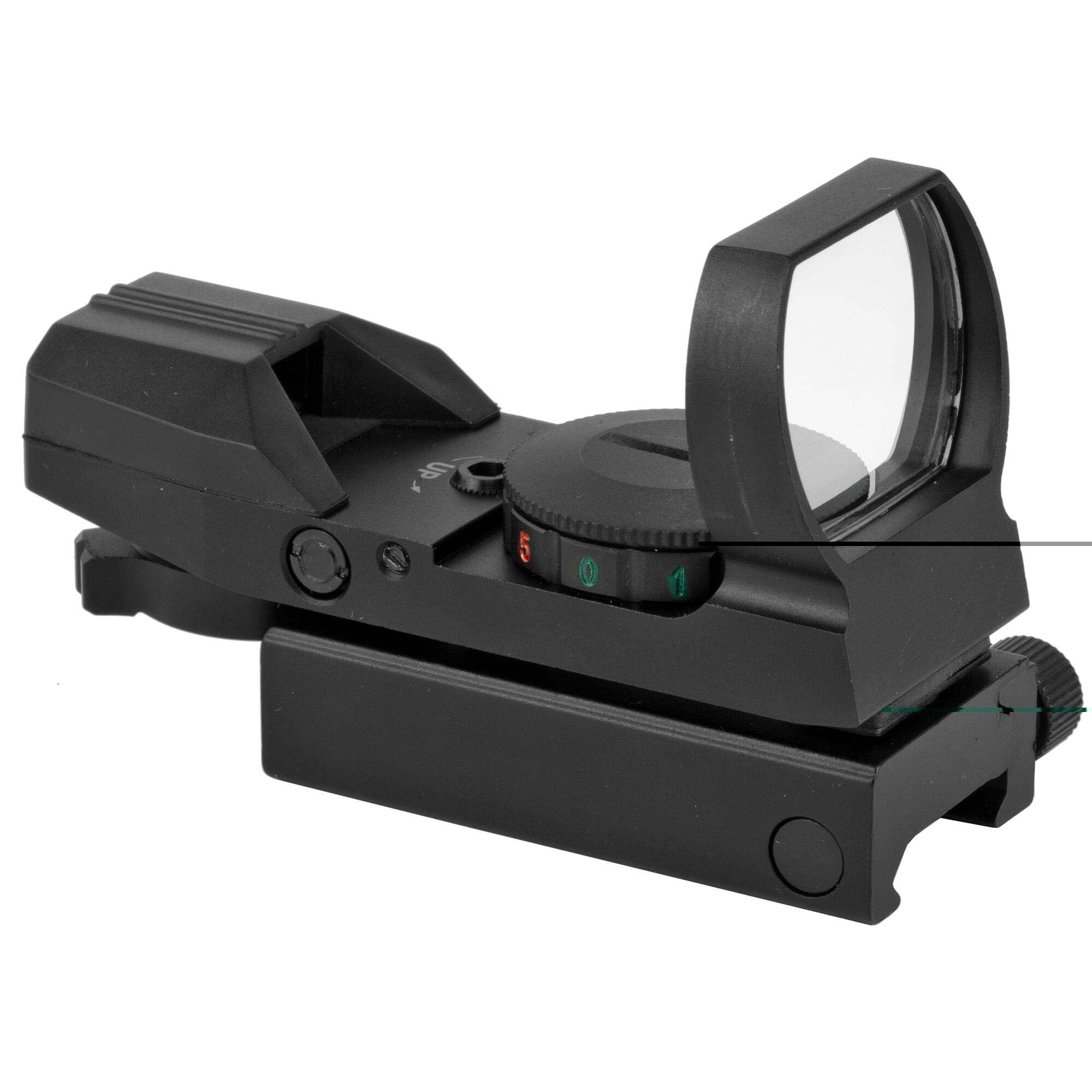 TruGlo Red Dot Sight - Open 4 Reticle Black for Pistols, Rifles & Shotguns | Hunting, Target Practice & Tactical Shooting Accessory