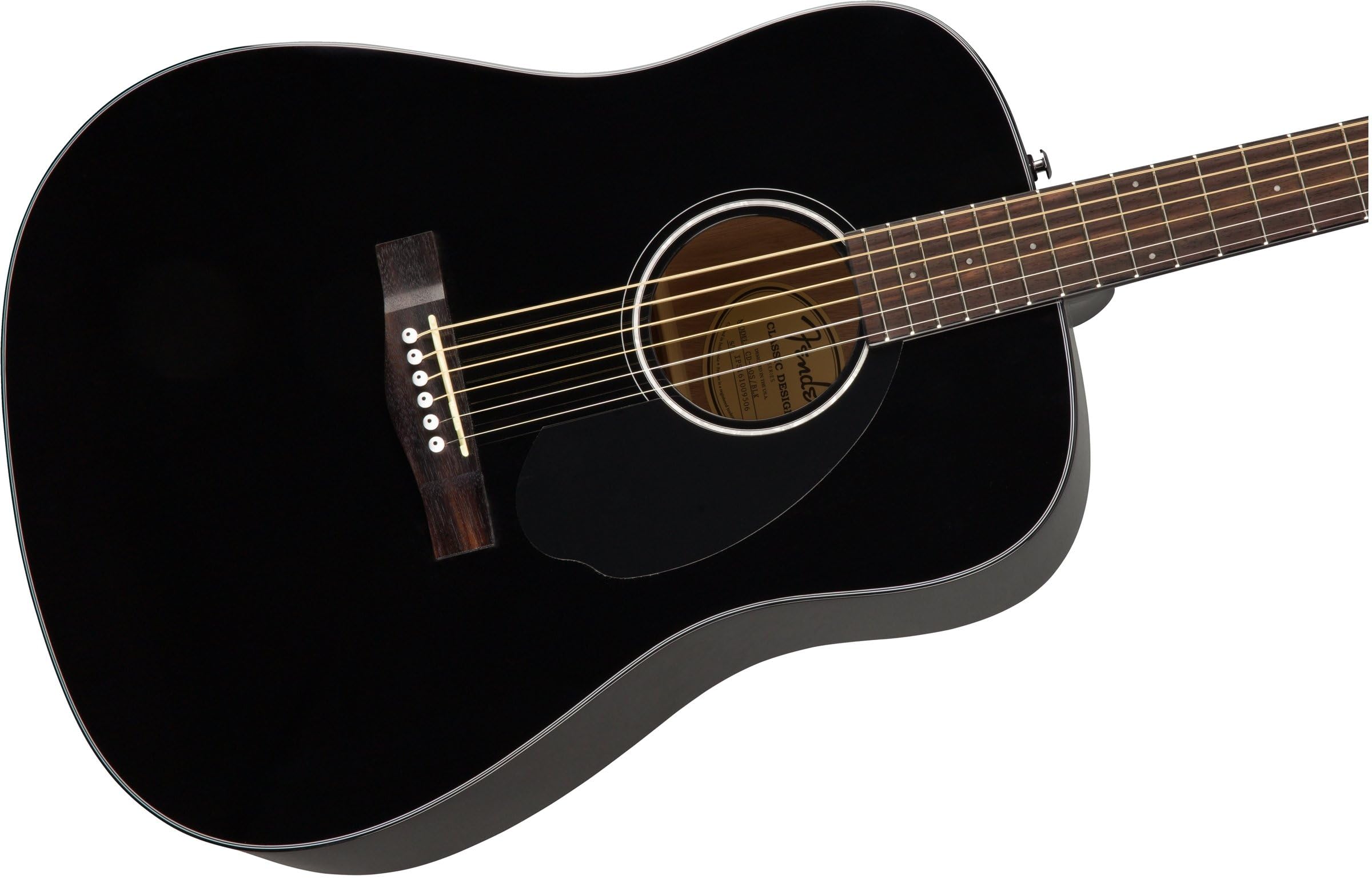 Fender CD-60S Solid Top Dreadnought Acoustic Guitar - Black with Gig Bag, Tuner, Strap, Strings, Picks & Instructional DVD | Perfect for Beginners, Live Performances & Home Practice
